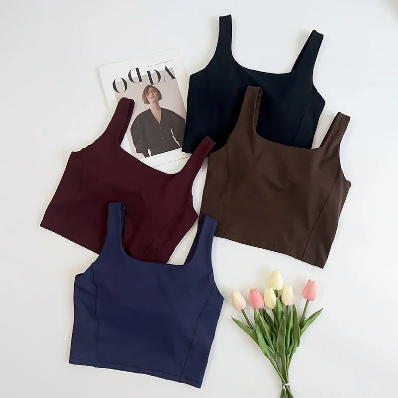 Fixed Pad Sports Bra Yoga Bra