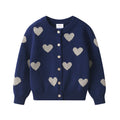 Children's Elastic Knitted Coat Heart