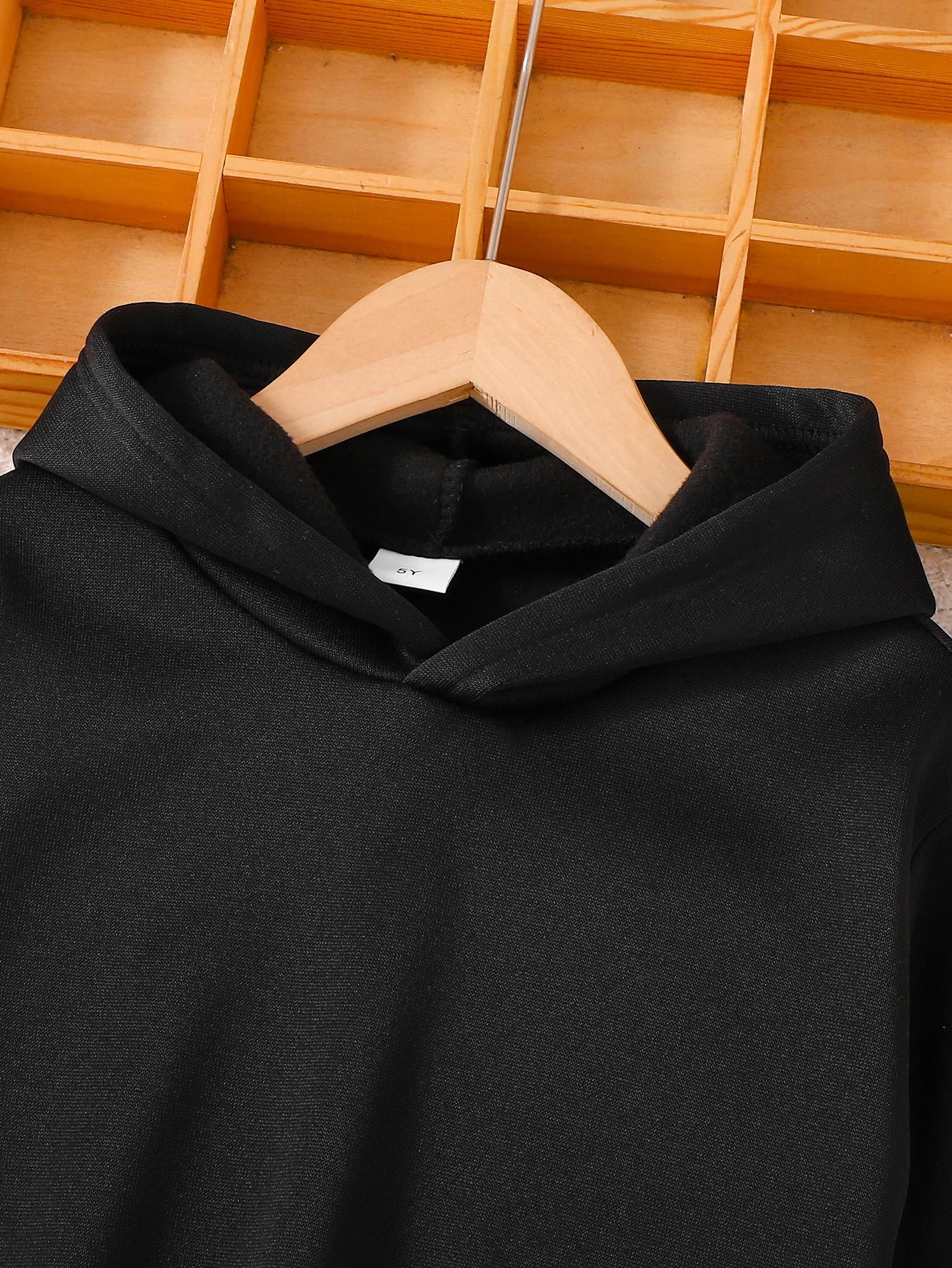 Girls with velvet 2-piece casual set for autumn and winter, letter love print autumn and winter loose style for children