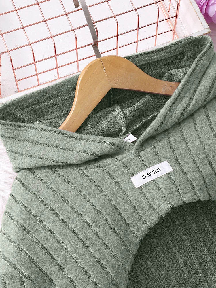 Autumn And Winter Women's And Children's Casual Fashionable Elegant Short Top&Dress Two-Piece Set