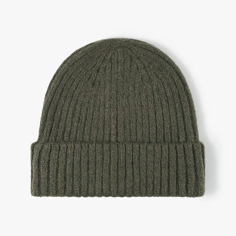 Thick Wool Beanie Hat