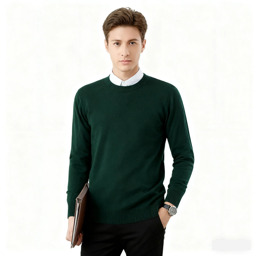 Cashmere Sweater O-neck Pullovers Men