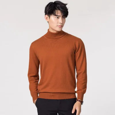 Men's Cashmere Cotton Blend Turtleneck