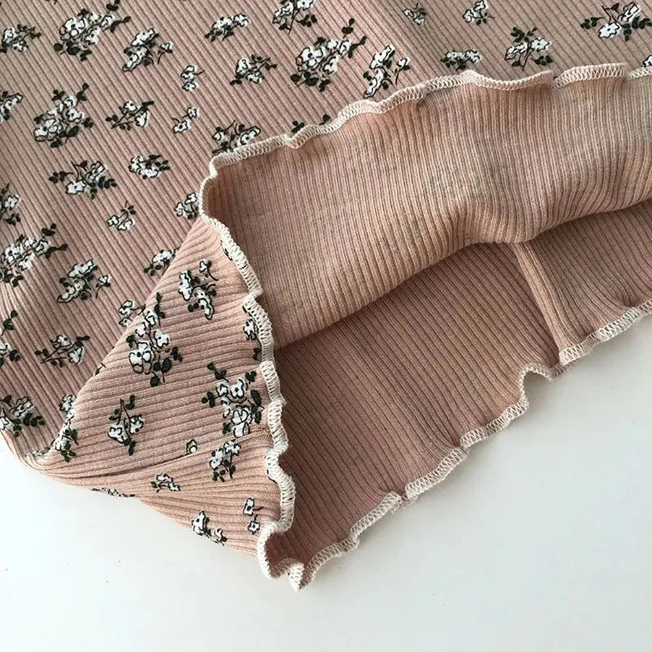 2 Pcs Summer Women Korean Floral Pajama