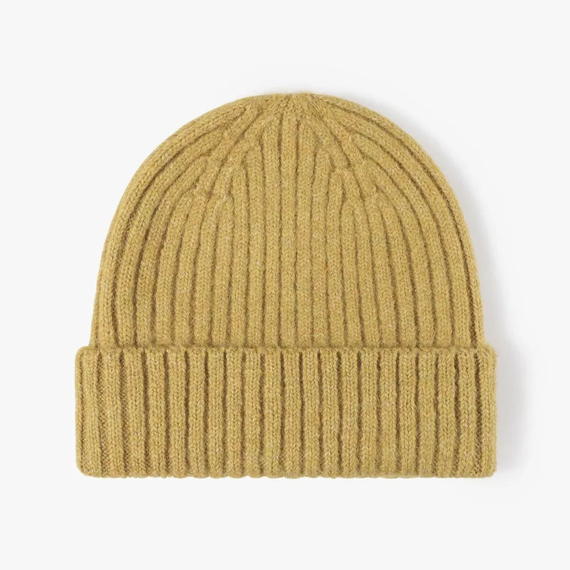 Thick Wool Beanie Hat