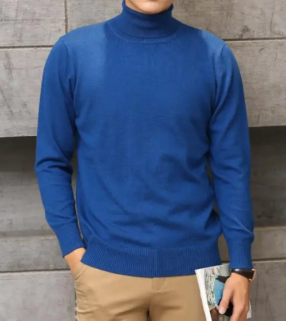 Men's Cashmere Cotton Blend Turtleneck