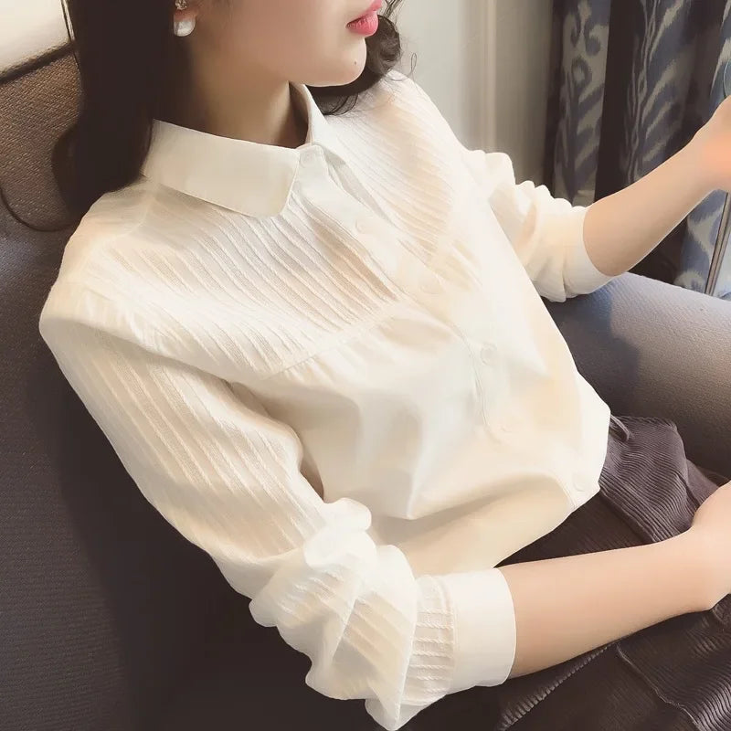 Women Lace White Shirts