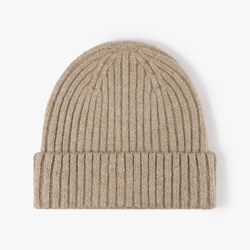 Thick Wool Beanie Hat