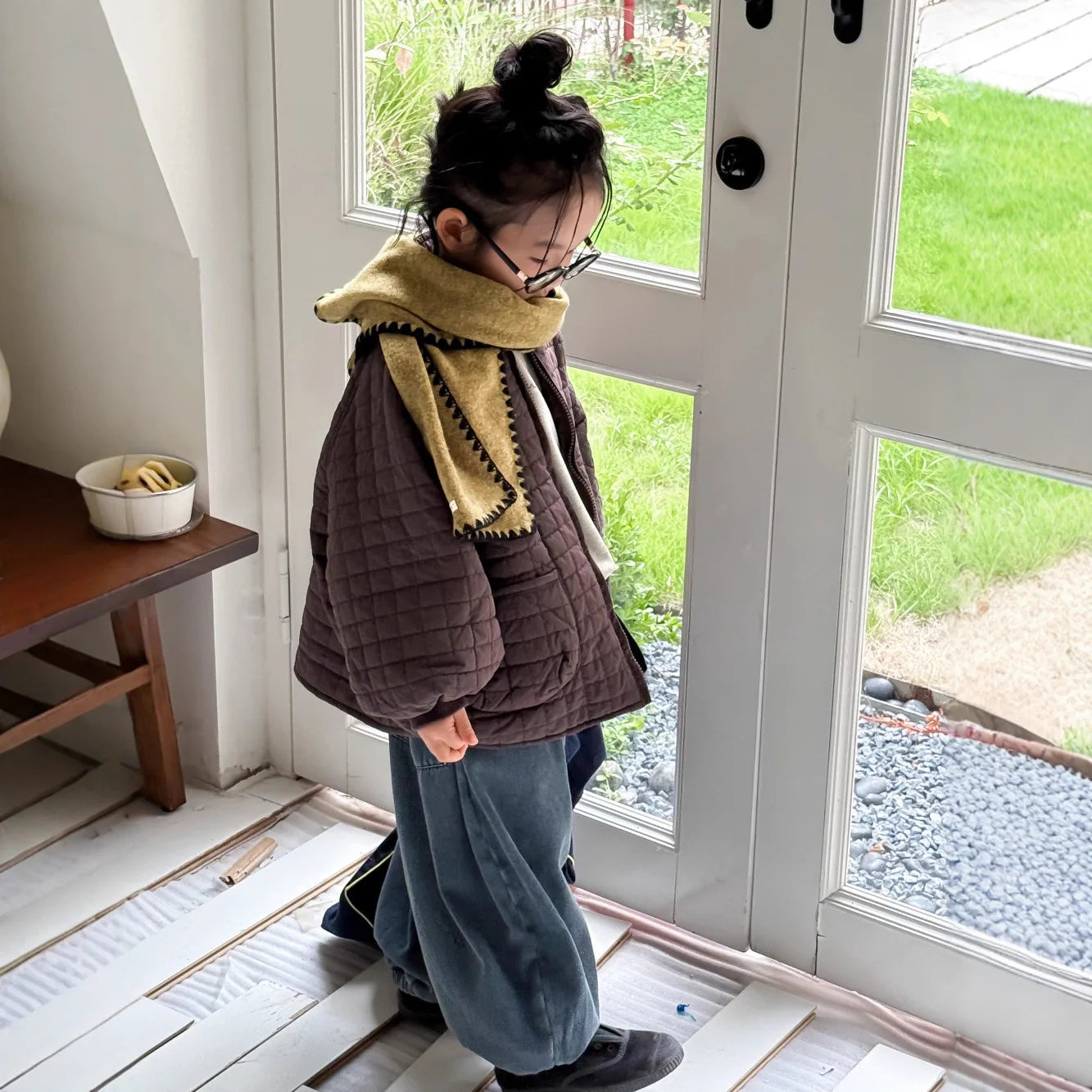 Parka Cotton Padded Plaid